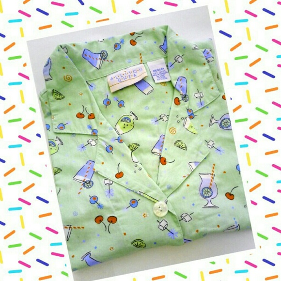 Allison Rhea Other - Pajama Top,   Allison Rhea Lime Green Lemonade